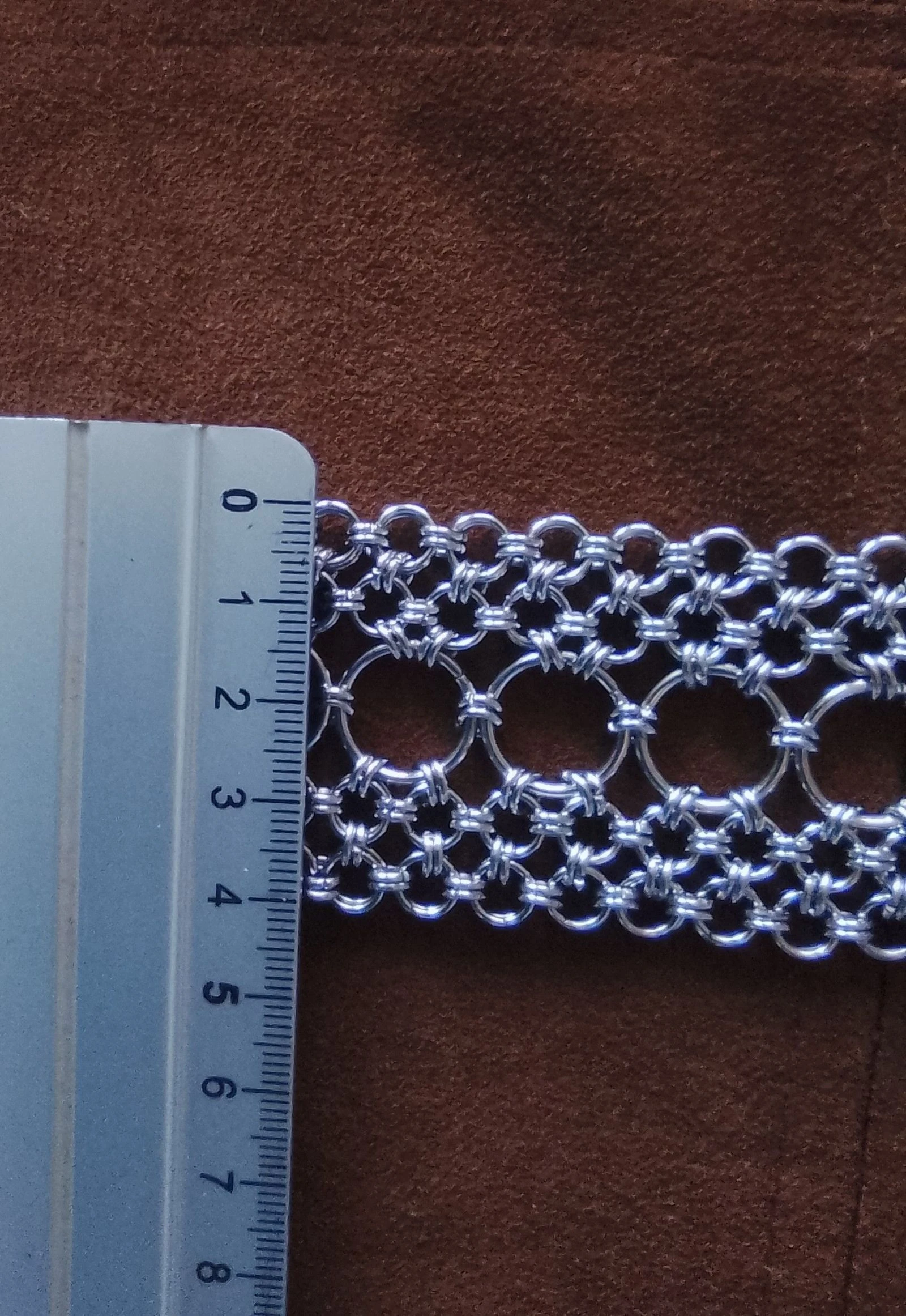 Unisex Japanese chainmail cuff bracelet – photo 6